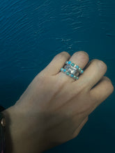 Load image into Gallery viewer, Kingman Turquoise Band Ring - Size 7.5
