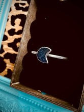 Load image into Gallery viewer, Blue Goldstone Moon Cuff
