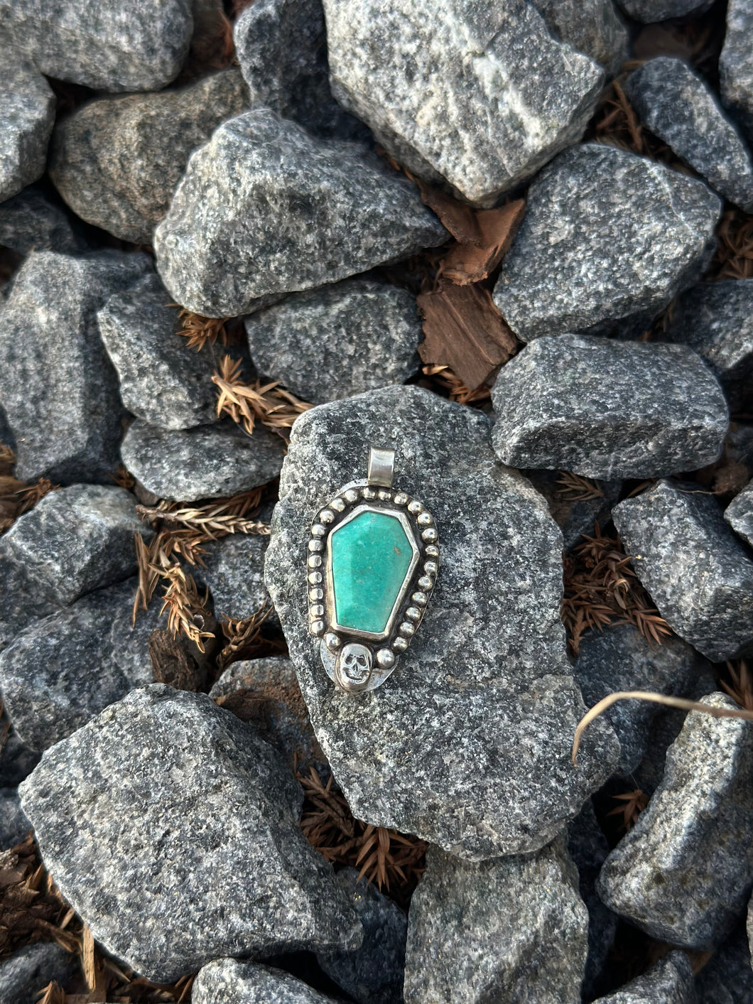 To The Grave Pendant - Variscite