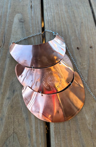 Three Tiered Sun Circle Copper Gorget