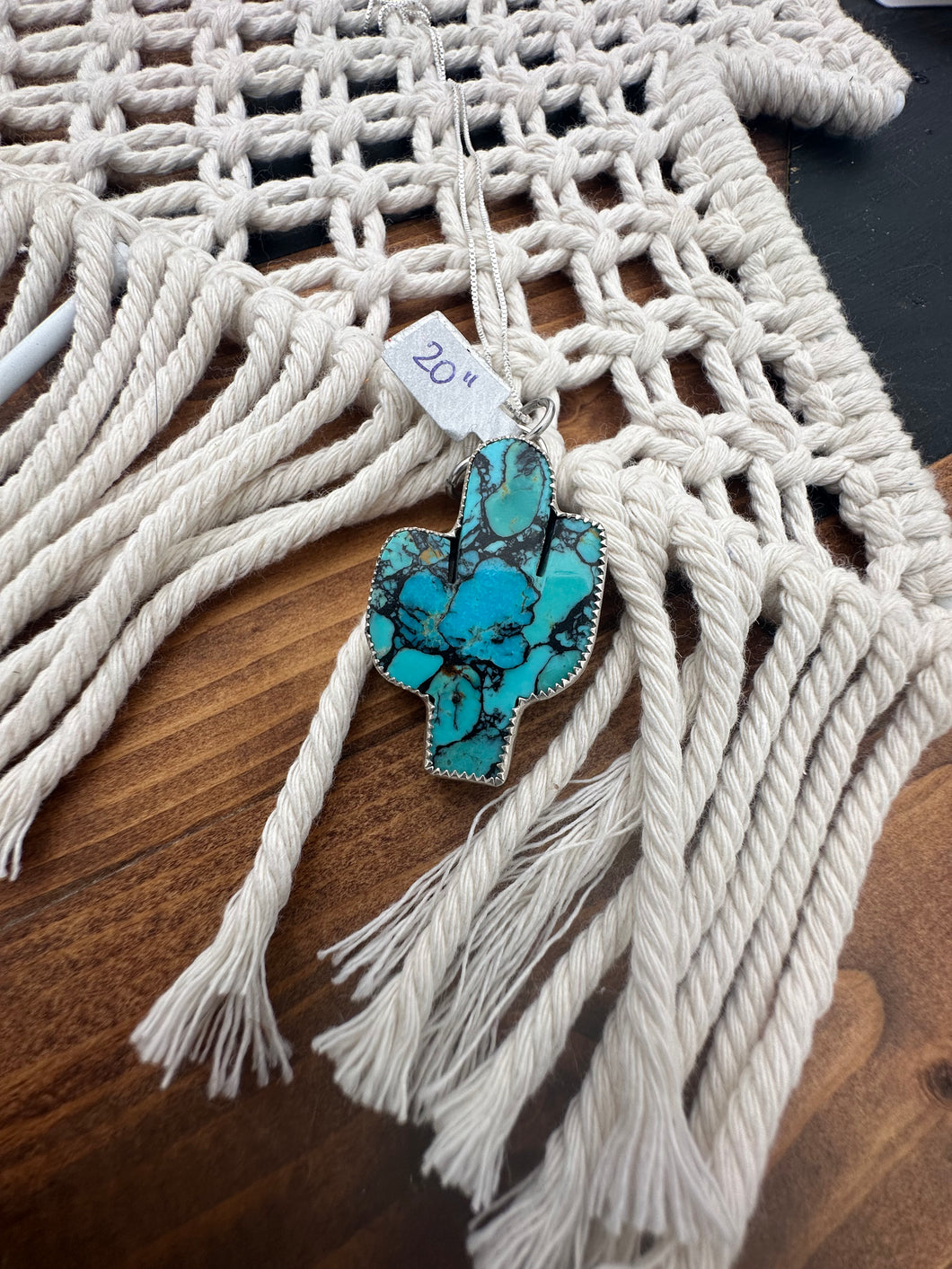 Kingman Composite Cactus Necklace