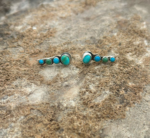 Sonoran Gold & Kingman Turquoise Ear Crawler - 5