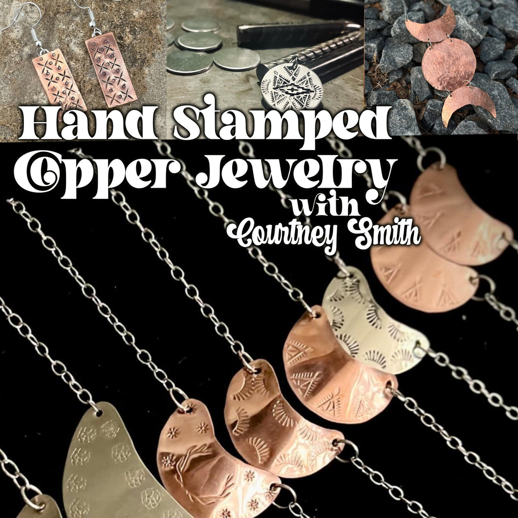 Hand Stamped Copper Jewelry  - 9/27