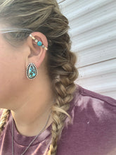 Load image into Gallery viewer, Kingman &amp; Moonstone Ear Bar
