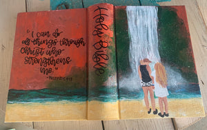 Hand Painted Journaling Bible